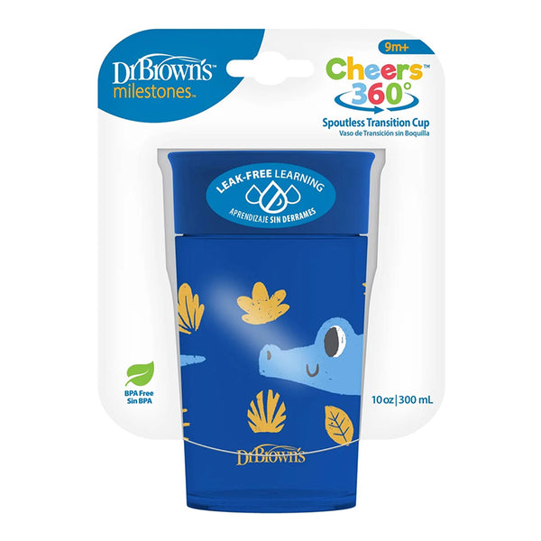 Dr.Browns Milestones Cheers360 Cup 10 oz/300 ml - Blue