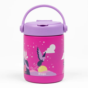 Kicups Joyful Jar Stainless Steel Insulated Food Jar 488ml - Whimsical Wonderland