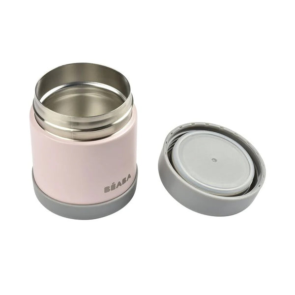 Beaba Stainless Steel Insulated Food Jar, Isothermal Portion 300 ml - Light Pink
