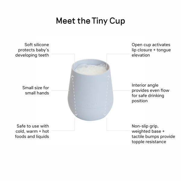 EzPz Tiny Cup for Babies/Infants - Pewter