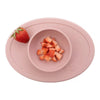 EzPz Tiny Bowl 100% Food Grade Silicone Suction Bowl Non Slip & Microwave Safe - Blush