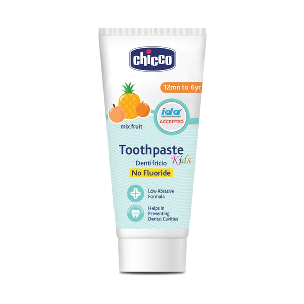Chicco Tooth Paste No Fluoride 1Y to 6Year 50G - Mix Fruit