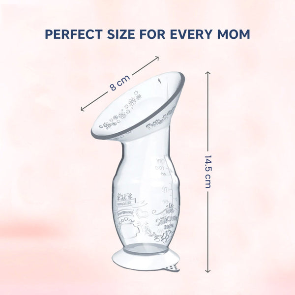 Hopop Natural Fit Silicone Manual Breast Pump - Gentle & Portable - Dezine Kids