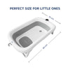 Hopop Smart Foldable Baby Bathtub with Temperature Sensor & Drain Plug - Grey - Dezine Kids