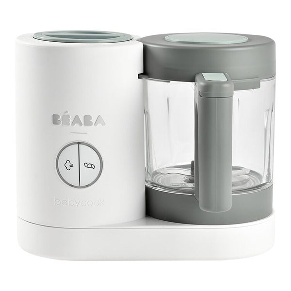 Beaba Babycook Neo 6 In 1 Baby Food Processor, Portable Baby Food Cooker, Puree Maker and Warmer - White Grey