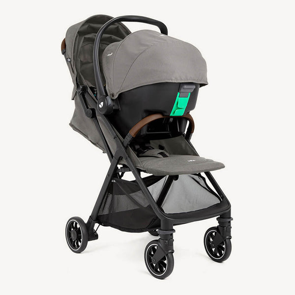 Joie Travel System Stroller Pact Pro with Infant Carrier i-Snug Birth+ to 22 kg - Pebble - Dezine Kids