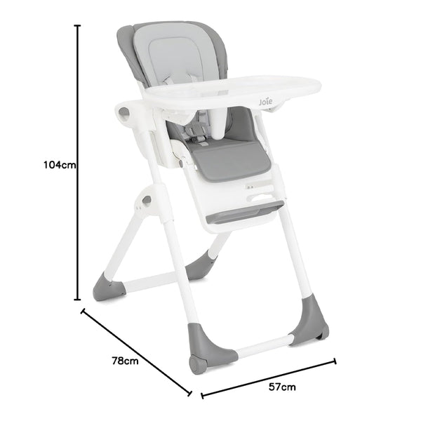 Joie High Chair Mimzy Recline Birth to 15 kg - Arctic - Dezine Kids
