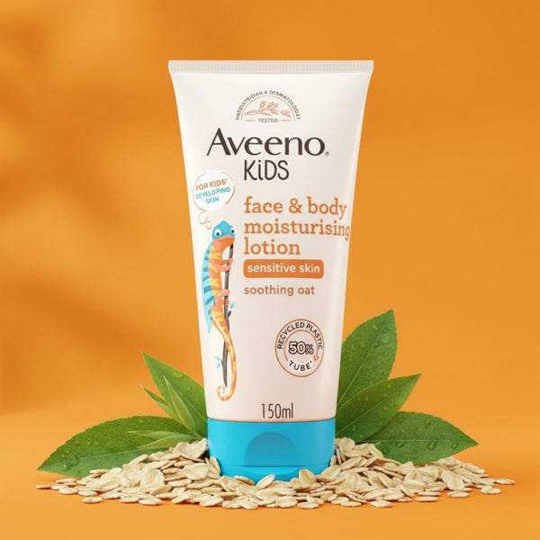 Aveeno Baby Kids Face and Body Moisturising Lotion Sensitive Skin - 150ml