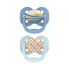 Dr.Browns Blue Space Advantage Pacifiers Stage 1, Pack of 2 - Blue Sunrise - Dezine Kids