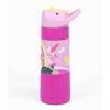 Kicups Grip Flow Stainless Steel Insulated Straw Bottle with Slider Lid 550ml- Whimsical Wonderland