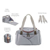 Beaba Sydney II Changing Baby Diaper Bag - Grey & Coral