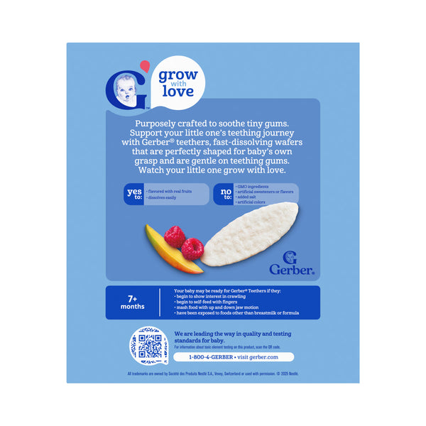 Gerber Teether for Crawlers, 7+ months - Mango Raspberry