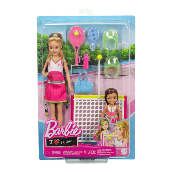 Barbie Stacie & Chelsea Tennis Playset with 2 Dolls & 5+ Accessories