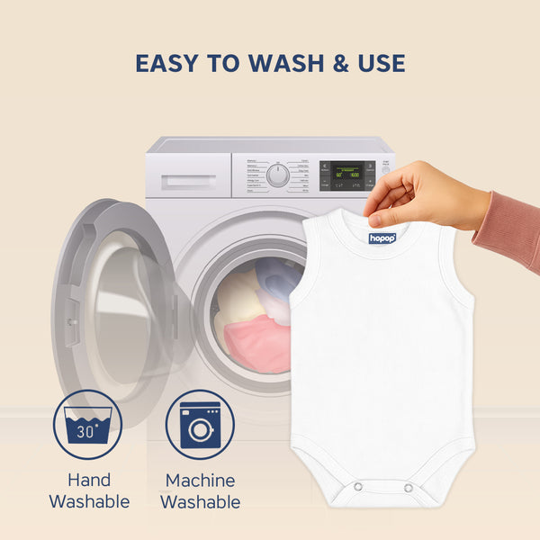 Hopop Baby Cotton Round Neck Sleeveless Romper Pack of 1