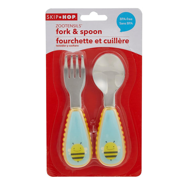 Skip Hop Zoo Utensils Fork & Spoon - Bee
