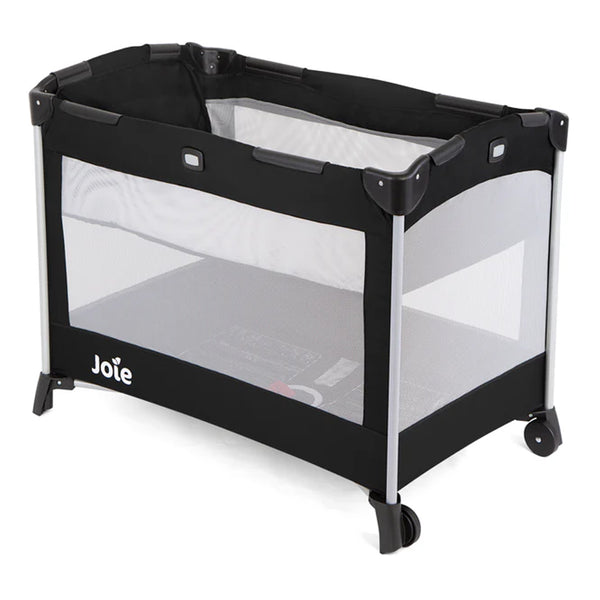 Joie Kubbie Compact Travel Cot - Coal - Dezine Kids