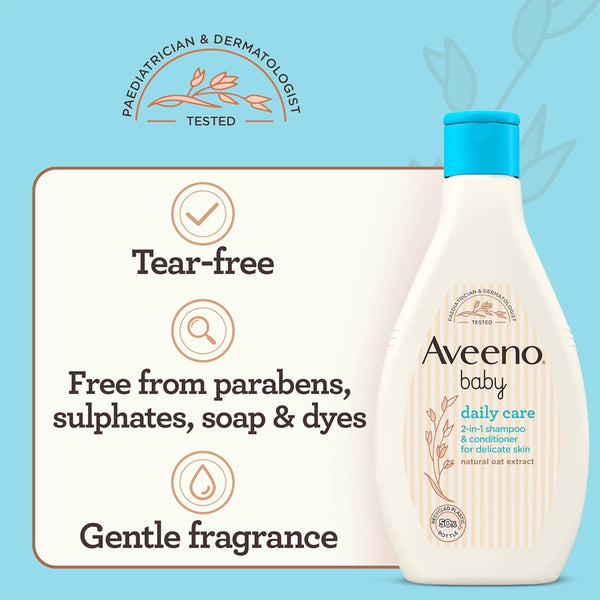 Aveeno Baby Daily Moisture Wash & Shampoo - 250ml