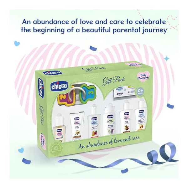 Baby Delight Green New Born Gift Set-Pack Of 8-Gift For Baby Shower & Baby Birthday - Green - Dezine Kids