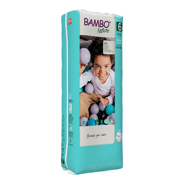 Bambo Nature Pant Style Diapers, Size 6, XXL Size (15+ Kgs) 38pcs - Dezine Kids