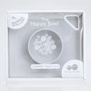 EzPz Happy Bowl 100% Food Grade Silicone Suction Bowl with Built In Placemat - Pewter