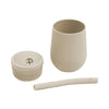EzPz Mini Cup + Straw Training System for Toddlers - Oat