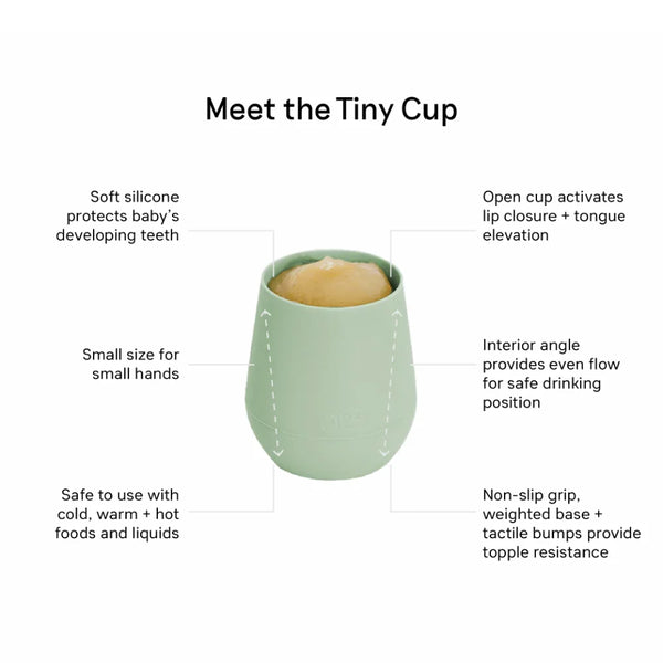 EzPz Tiny Cup for Babies/Infants - Sage - Dezine Kids