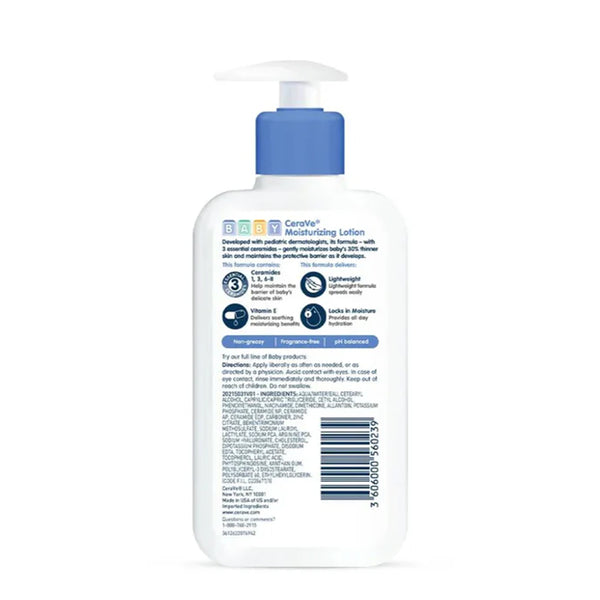 Cerave Baby Moisturizing Lotion with Hyaluronic Acid Paraben & Fragrance Free - 237ml - Dezine Kids