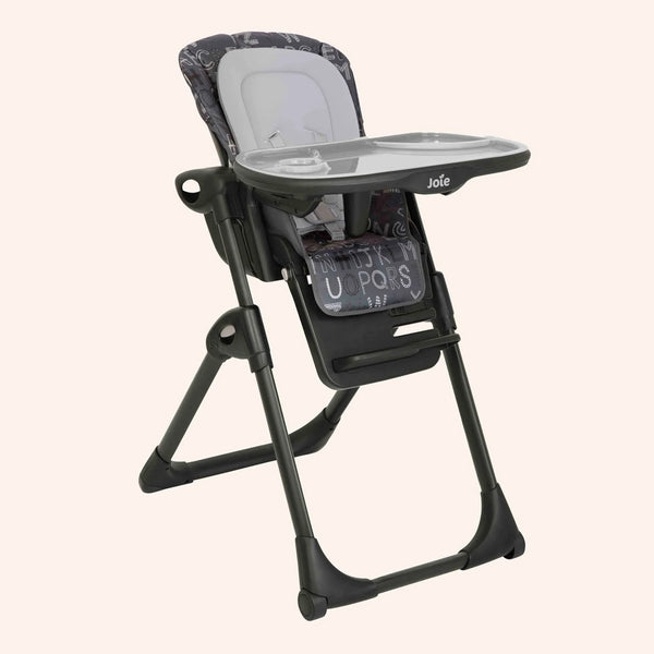 Joie High Chair Mimzy Recline Birth to 15 kg - ABC Charcoal - Dezine Kids