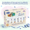 Chicco Baby Delight New Born Gift Set For Baby Shower & Baby Birthday, Pack of 8 - Beige
