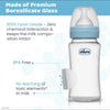 Chicco Well Being Glass Feeding Bottle for 2m+ 240ml Medium Flow - Blue