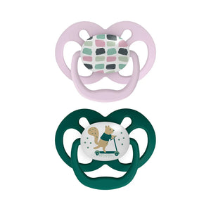 Dr.Browns Blue Chemistry Advantage Pacifiers Stage 2, Pack of 2 - Scooter Squirrel