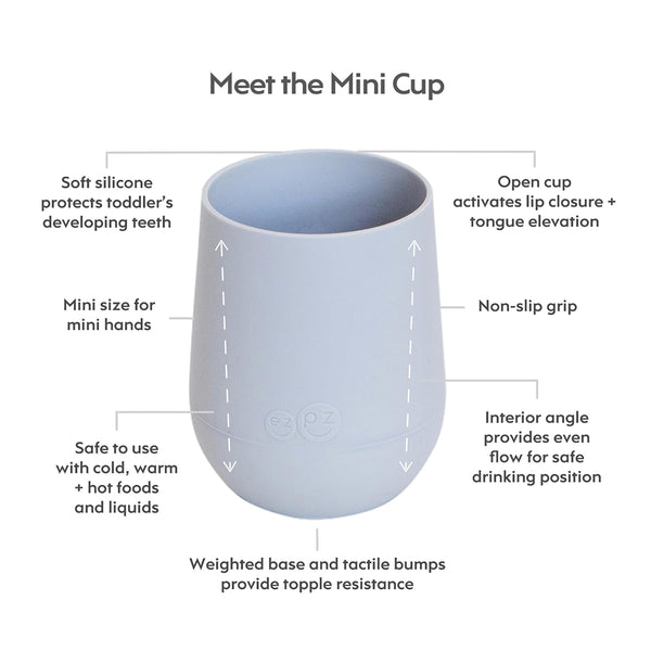 EzPz Mini Cup for Toddlers - Pewter