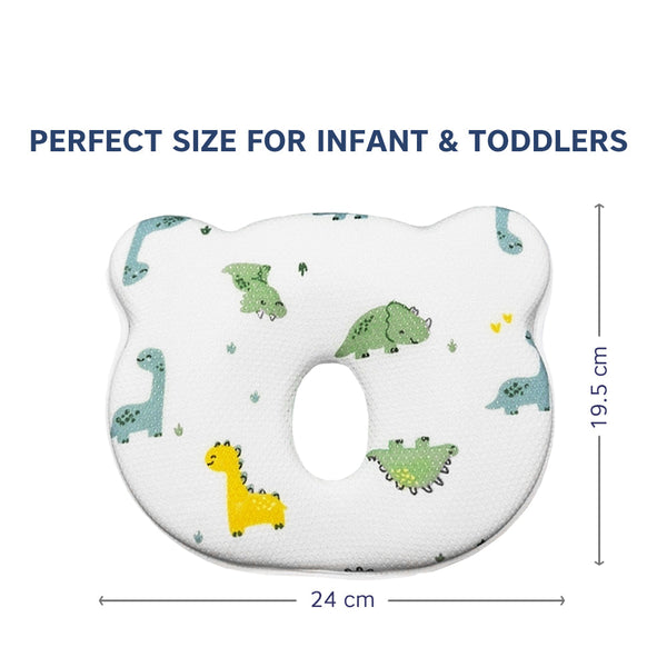 Hopop Memory Foam Baby Flat Head Shaping Pillow - Dezine Kids