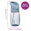 B.Box Straw Drink Bottle Junior, 380 ml - Chill Out Blue