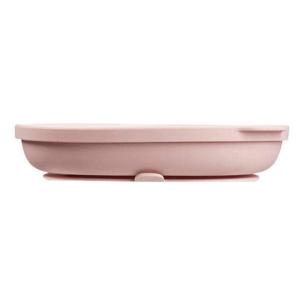 B.Box Silicone Plate Pink Lid With Suction Base - Blush Pink