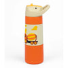 Kicups Grip Flow Stainless Steel Insulated Straw Bottle with Slider Lid 550ml - Little Builders