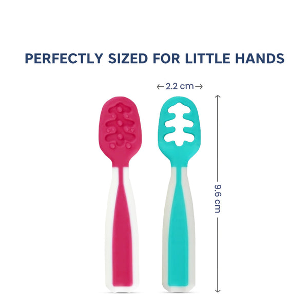 Hopop First Stage Baby Feeding Spoon – Soft, Safe & Easy to Hold - Dezine Kids