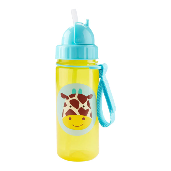 Skip Hop Zoo Straw Sipper Handy Grab Strap Giraffe - 390ml