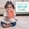 Infantino My 1st Tumbler Silicone 260ml - Pink - Dezine Kids
