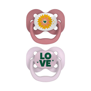Dr.Browns Blue Space Advantage Pacifiers Stage 1, Pack of 2 - Lavender Love