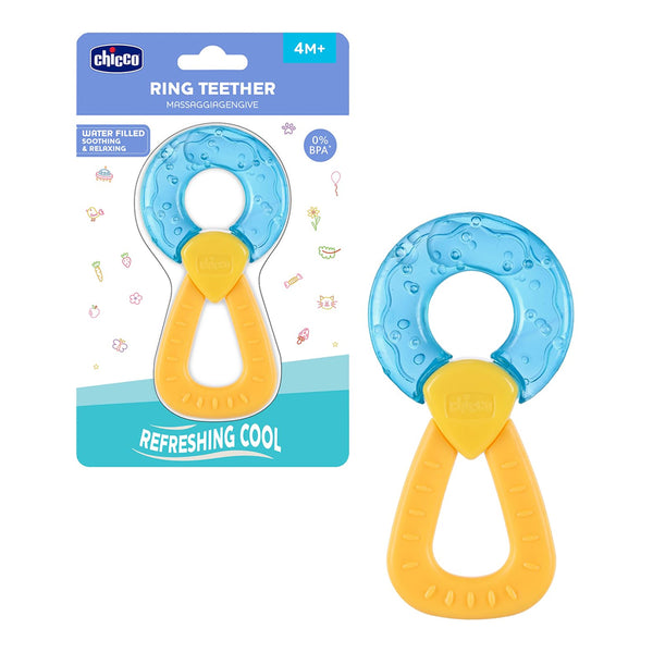 Chicco Teether Refreshing Pink 4M+ 1Pc - Ring Handle
