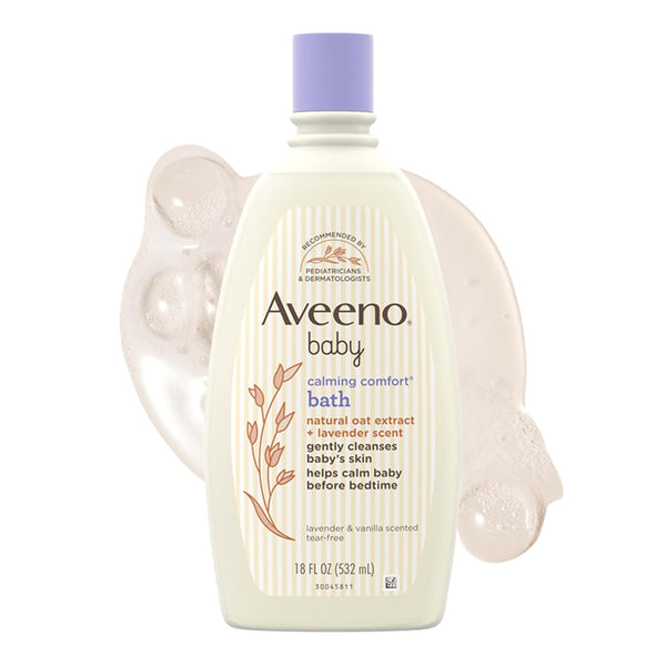 Aveeno Baby Calming Comfort Bath With Relaxing Lavender & Vanilla Scents - 532ml