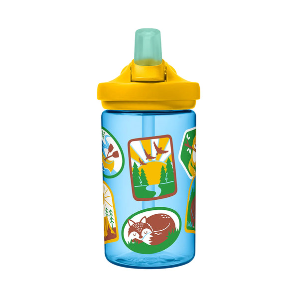 Camelbak Eddy+ Kids 0.4L Water Bottle - Explorer Patches - Dezine Kids