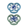 Dr.Browns Blue Advantage Pacifiers Stage 2 Glow in the Dark, Pack of 2 - Blue Nature - Dezine Kids