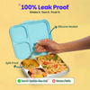 Basil 3 Compartment Stainless Steel Lunchbox with Plastic Lid - Wiggly Woof