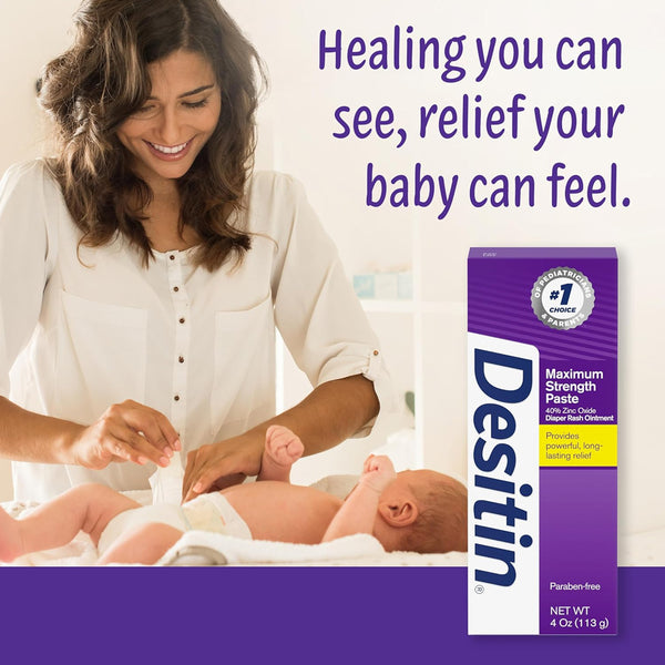 Desitin Baby Diaper Rash Maximum Strength Original Paste - 4.8 Oz/ 136 gm