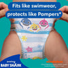 Pampers Splashers Baby Shark Edition Size 4, 88 Count, 9Kg to 15Kg, Disposable Swim Nappy Pants, for Secure Protection in The Water