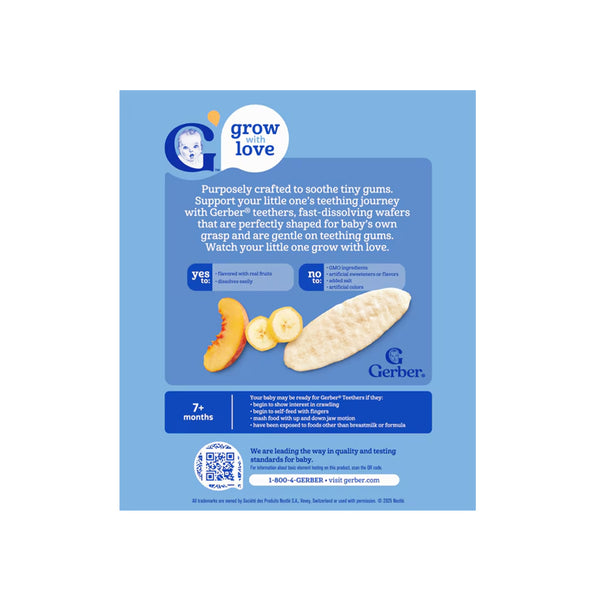 Gerber Teether for Crawlers, 7+ months - Banana Peach