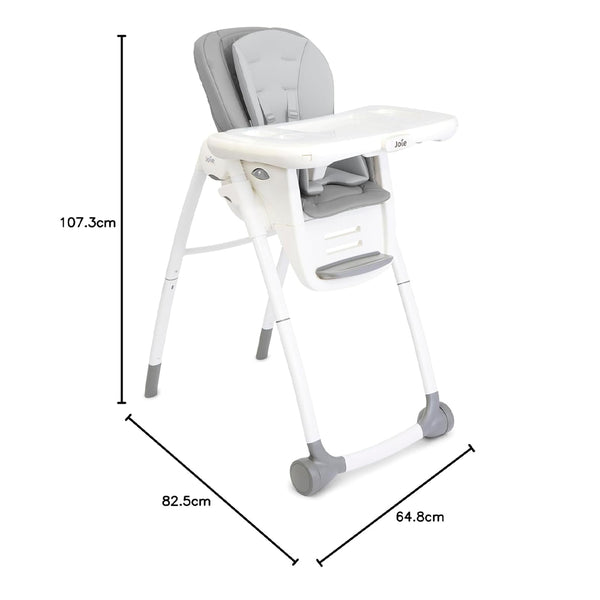 Joie Multiply 6 in 1 Baby High Chair For 0 to 6Y (Upto 27Kg) - Arctic - Dezine Kids