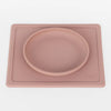 EzPz Tiny Plate 100% Food Grade Silicone Suction Plate - Blush